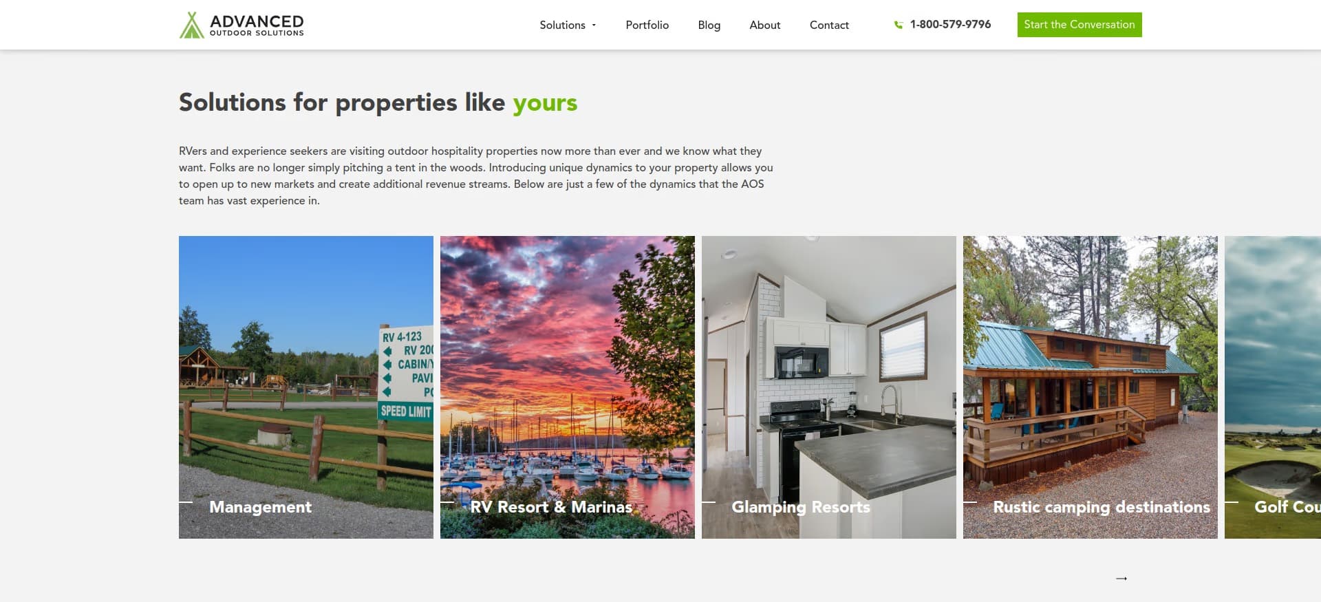 AOS home page sfp section